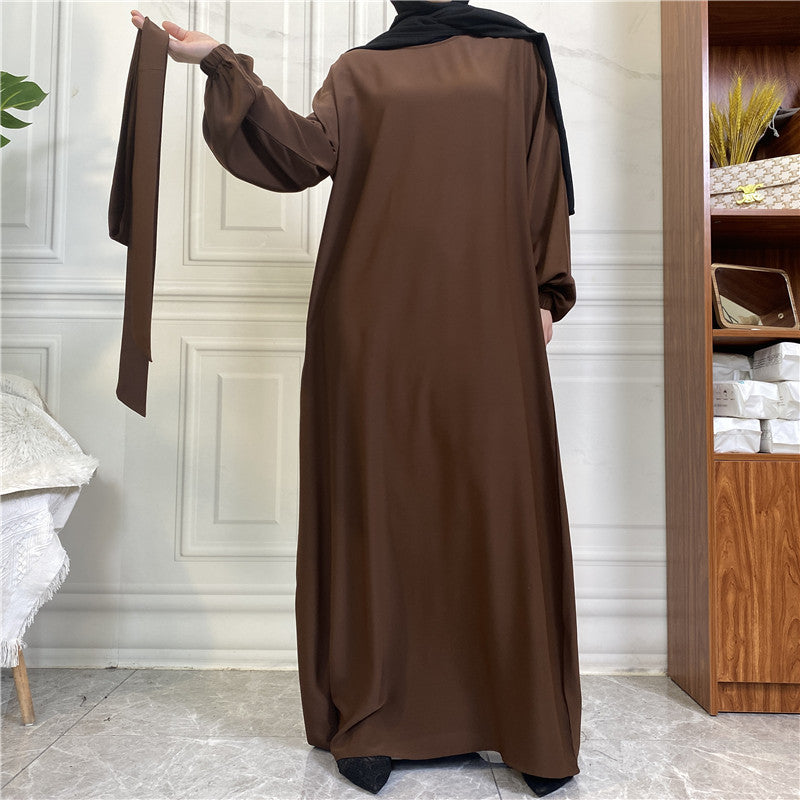 Muslim Nida Belted Pocket Maxi Dress
