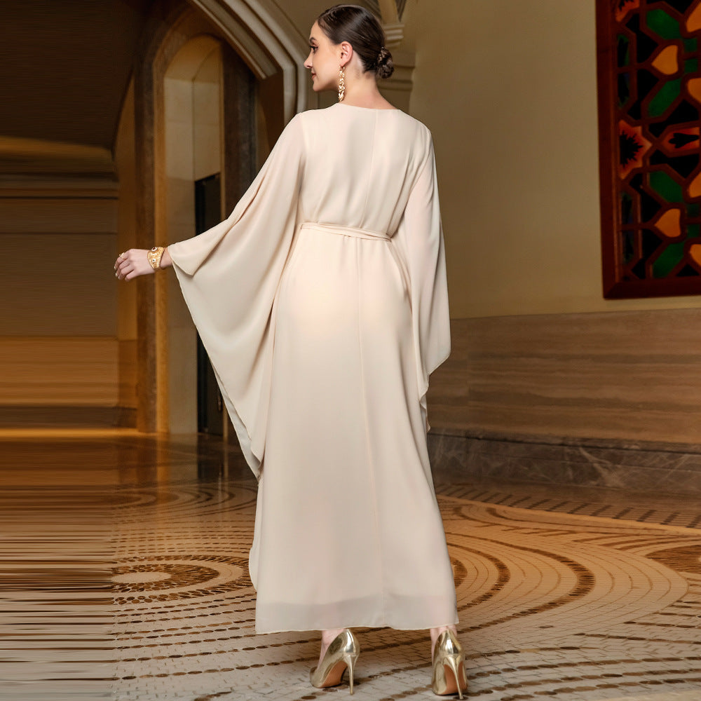 Women's Diamond Encrusted Butterfly Sleeve Dress