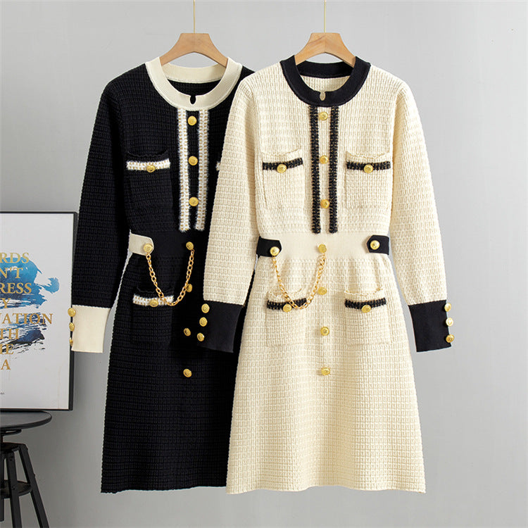 Women's Vintage Knit Loose Dress