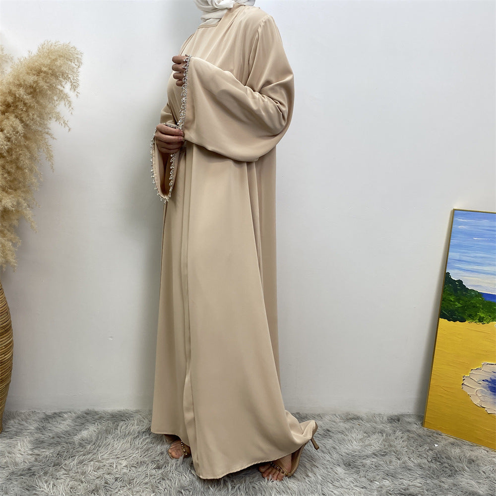 Women's Sleeveless Inner Dress + Robe Two Piece Sets