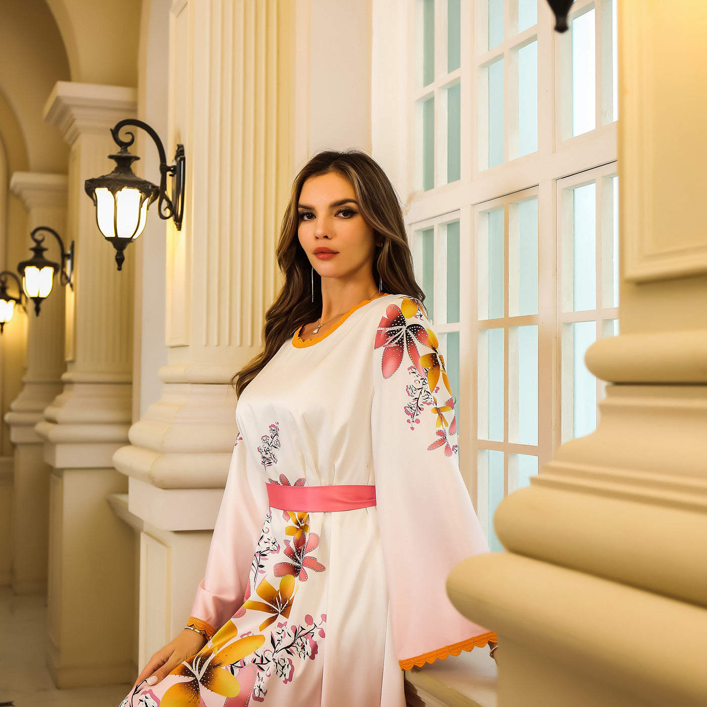 Women's Printed Floral Party Evening Dress