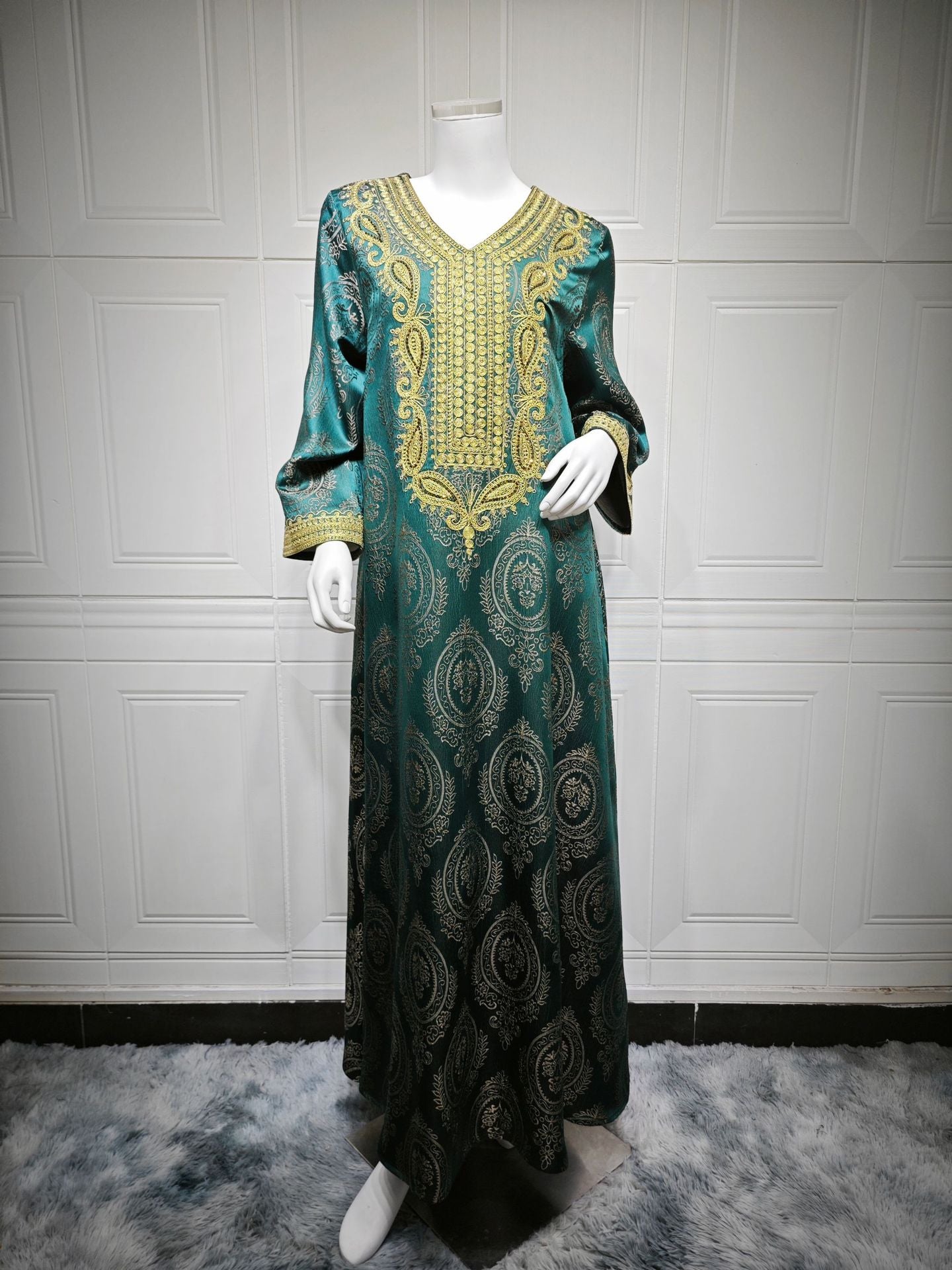 Women's Jacquard Evening Dress