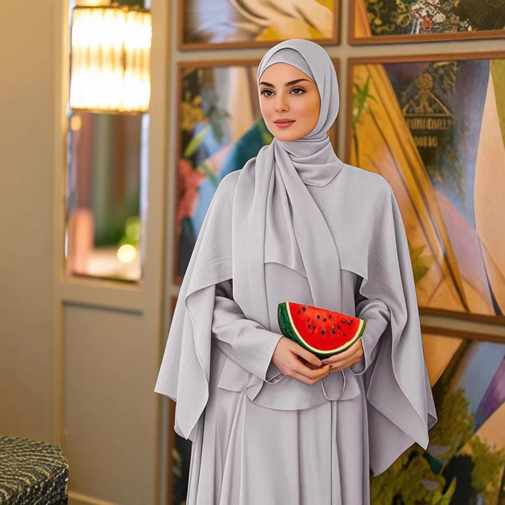 Women's Robe and Cape Two-piece Set