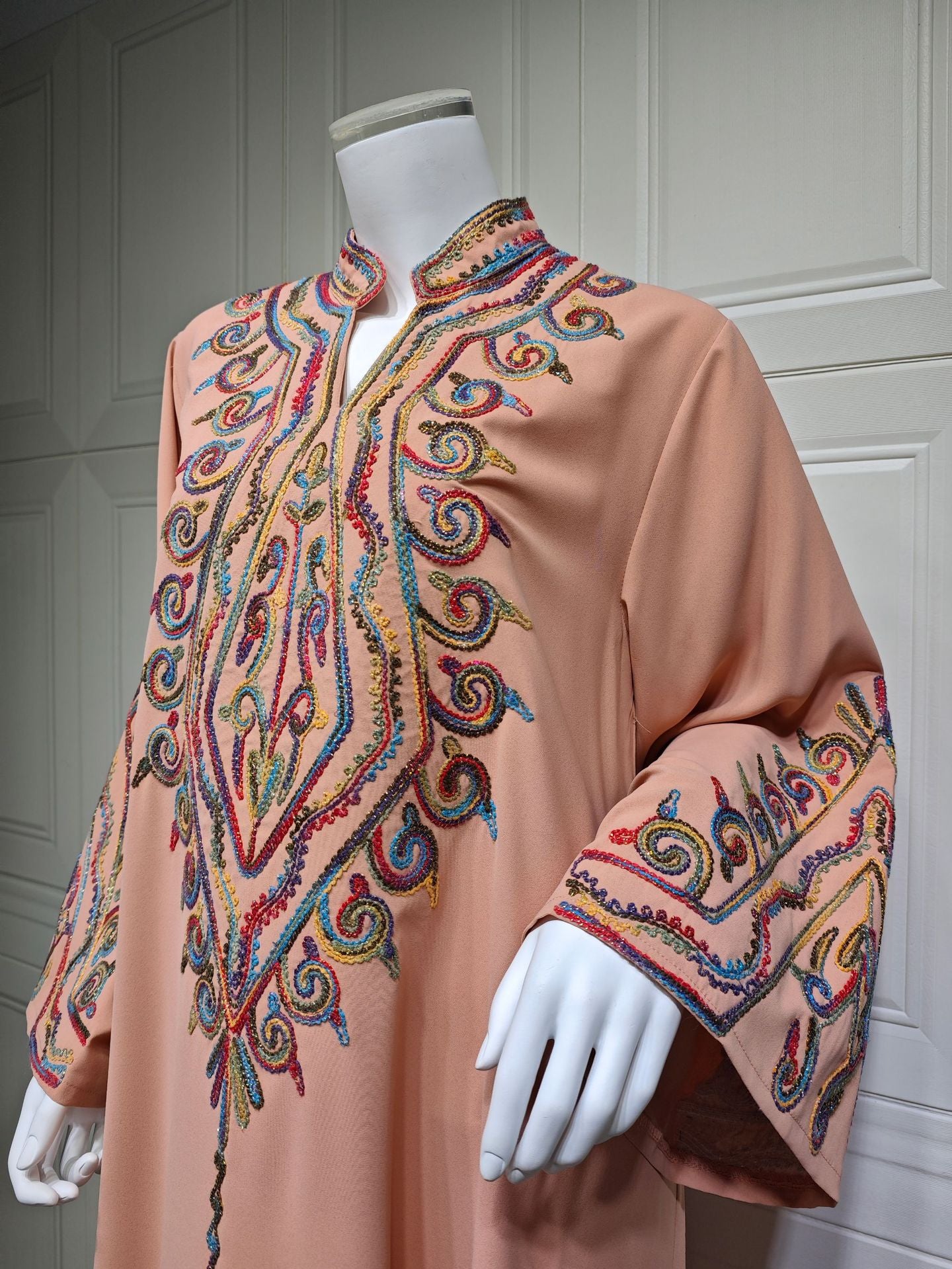 Women's Embroidered Party Pullover Dress