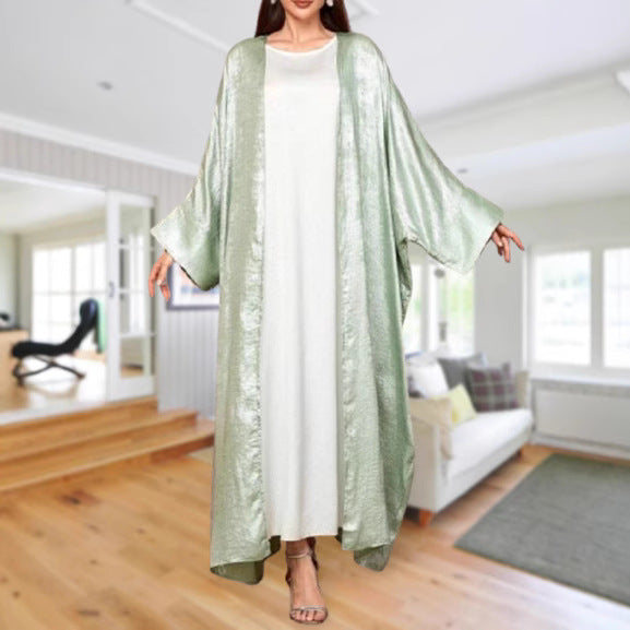 Women's Long-sleeved Loose Open Abaya Dresses