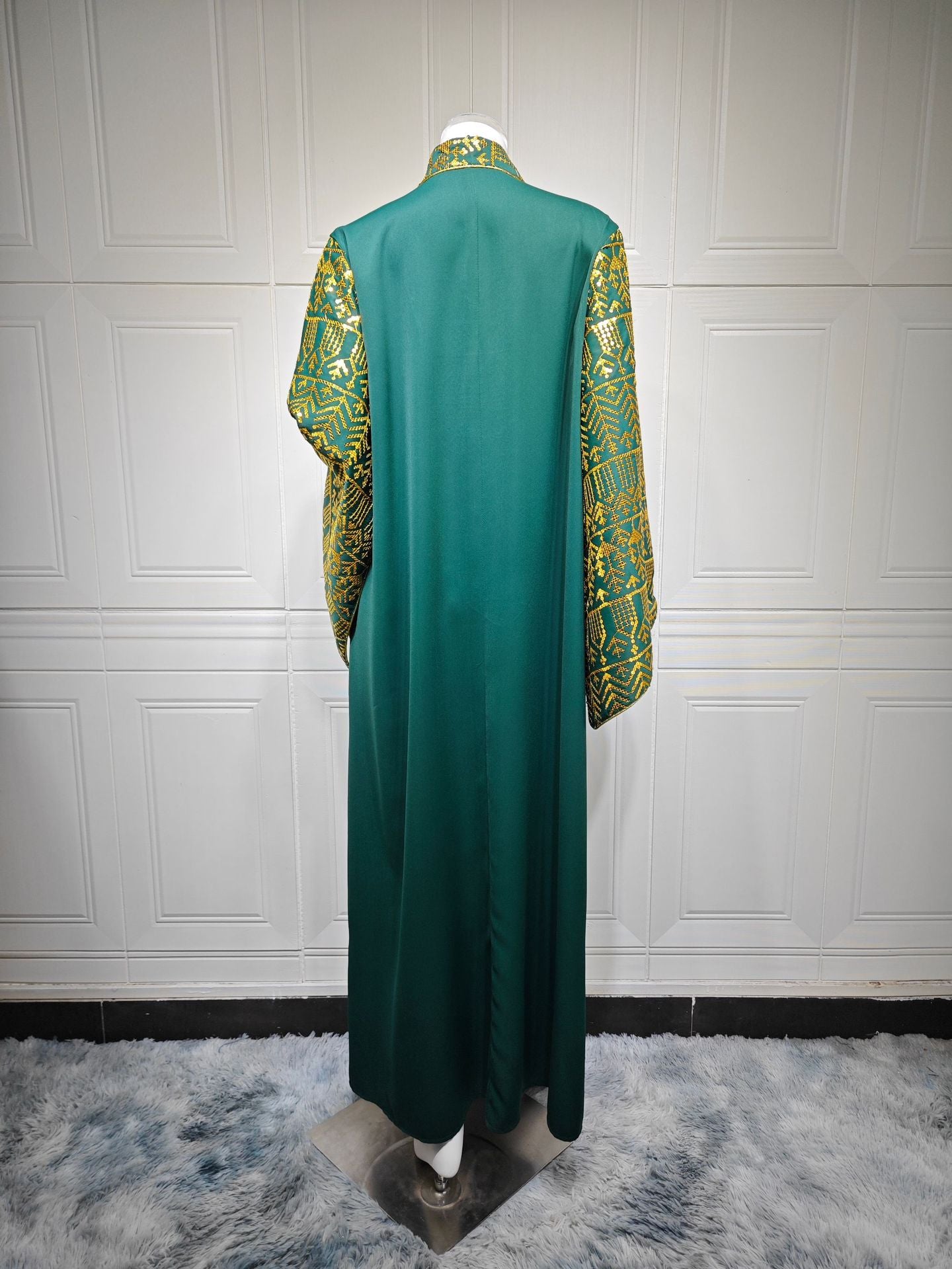 Women's Sequin Embroidered Large-sleeved Dress