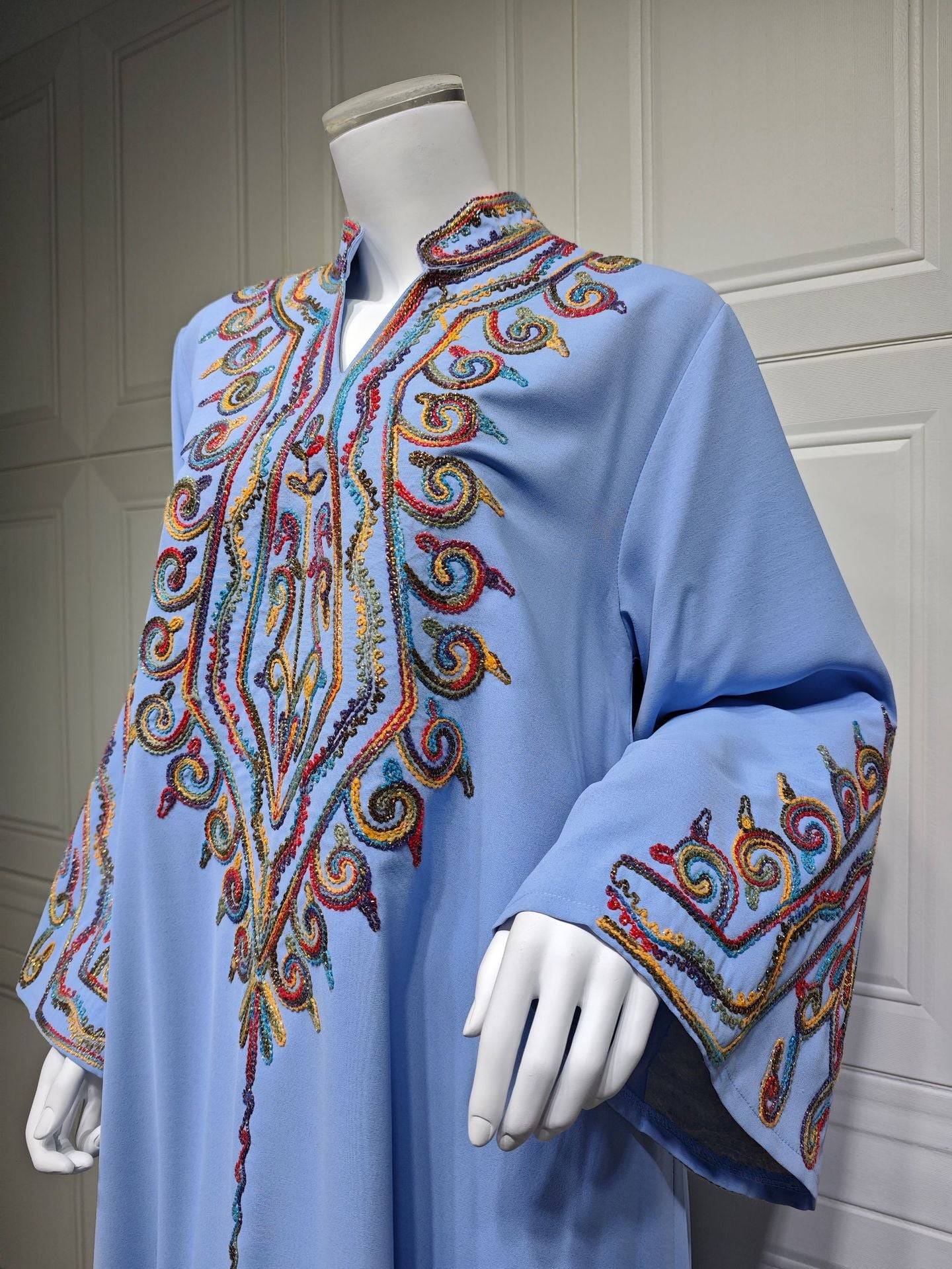 Women's Embroidered Party Pullover Dress