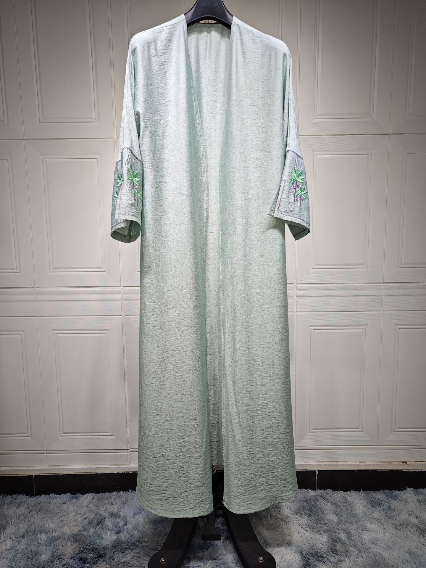 Women's Embroidery Robe Open Abaya
