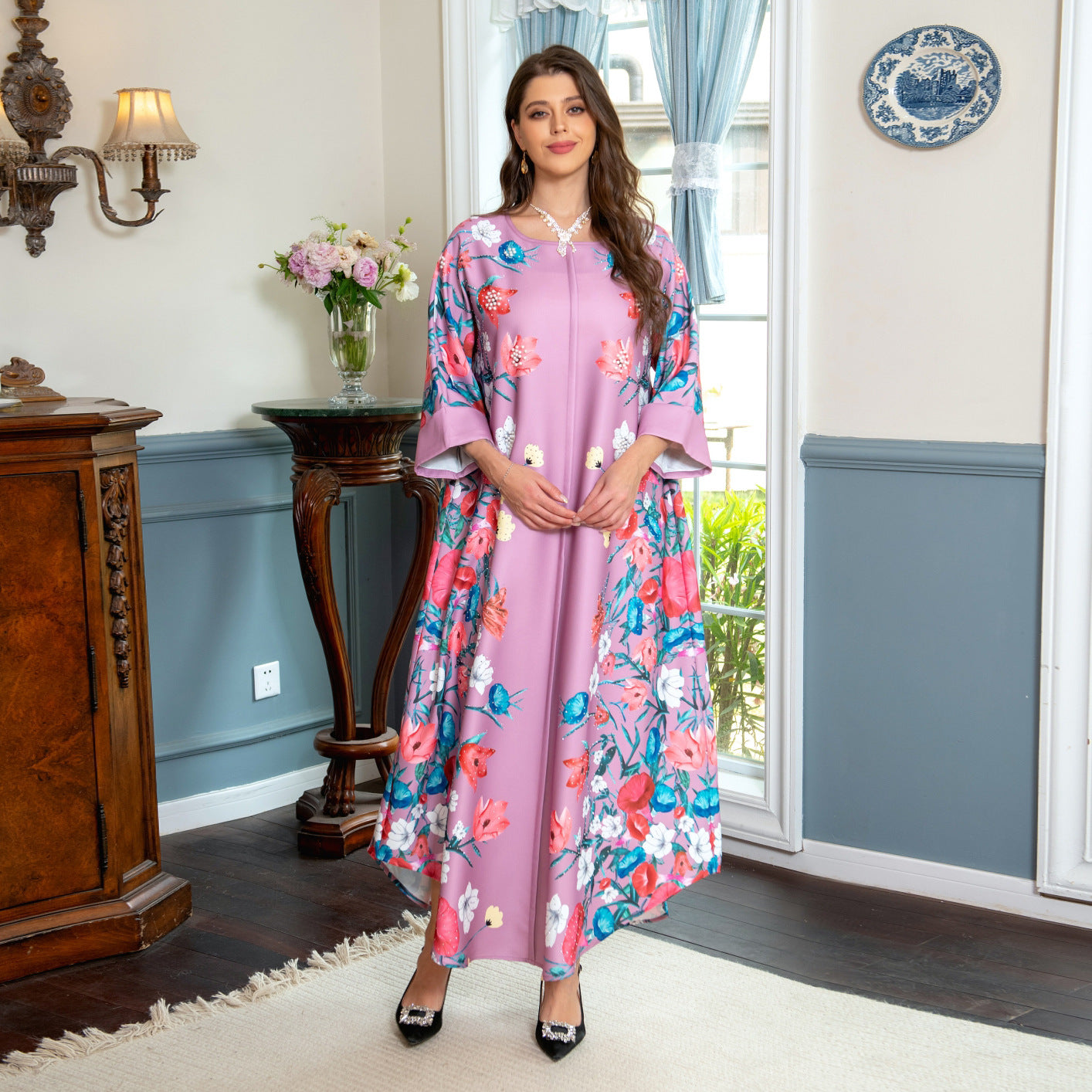 Women's Printed Arabian Dresses