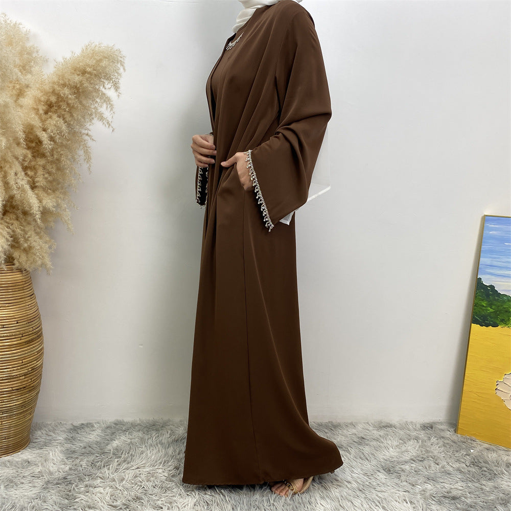 Women's Sleeveless Inner Dress + Robe Two Piece Sets