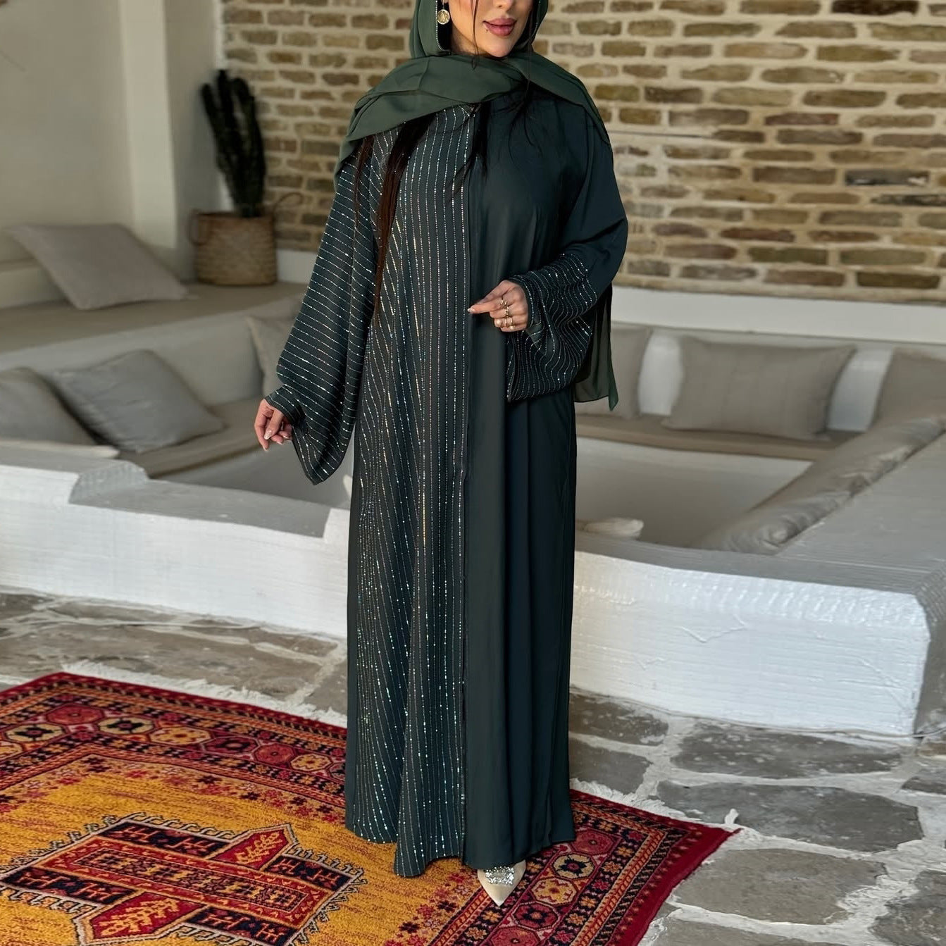 Women's Robe Open Abaya Oversized Burqa