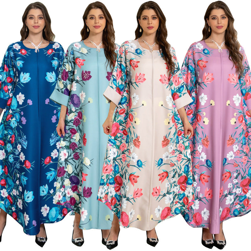 Women's Printed Arabian Dresses