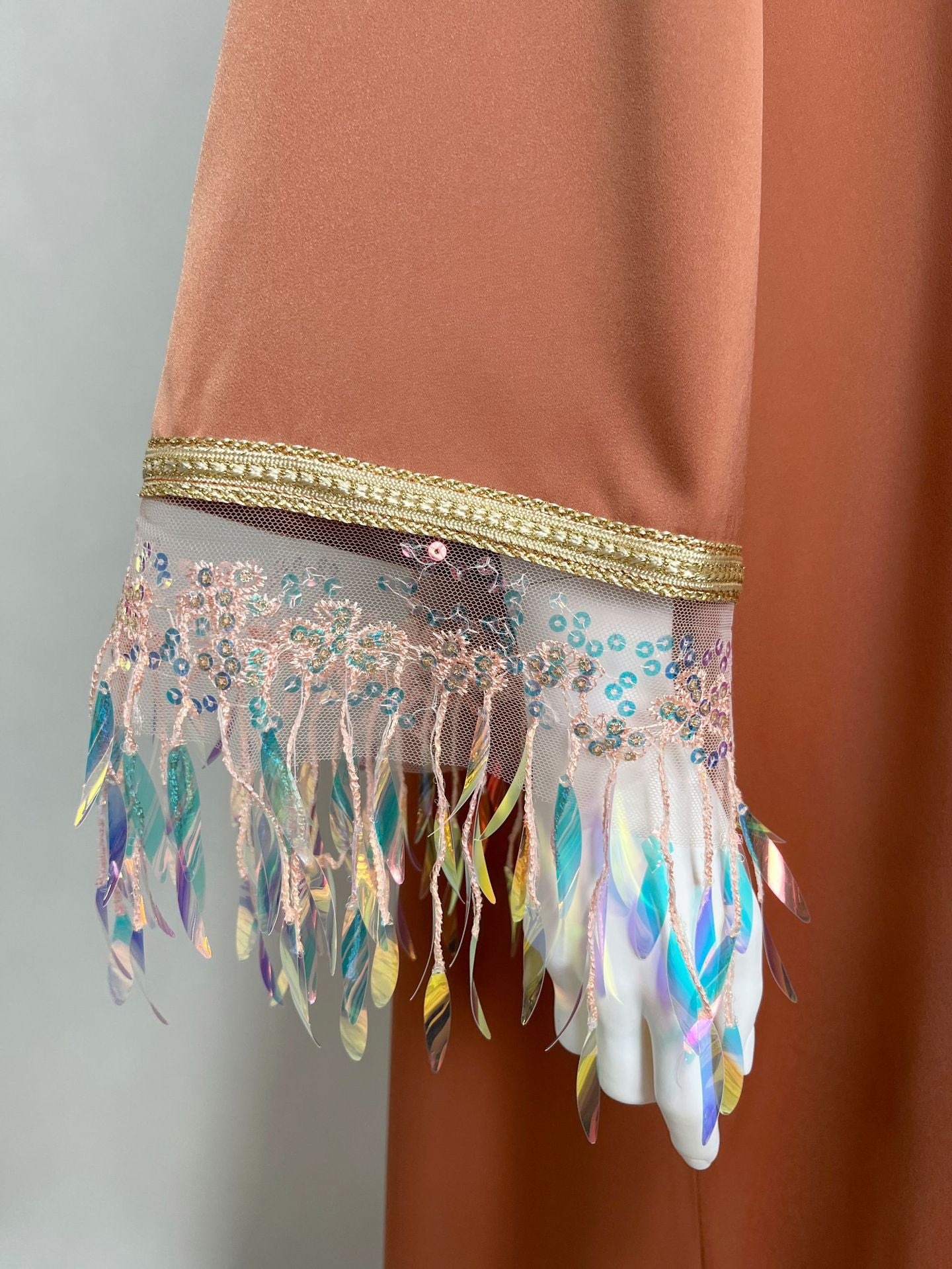 Women's Gradient Tassel Maxi Dress