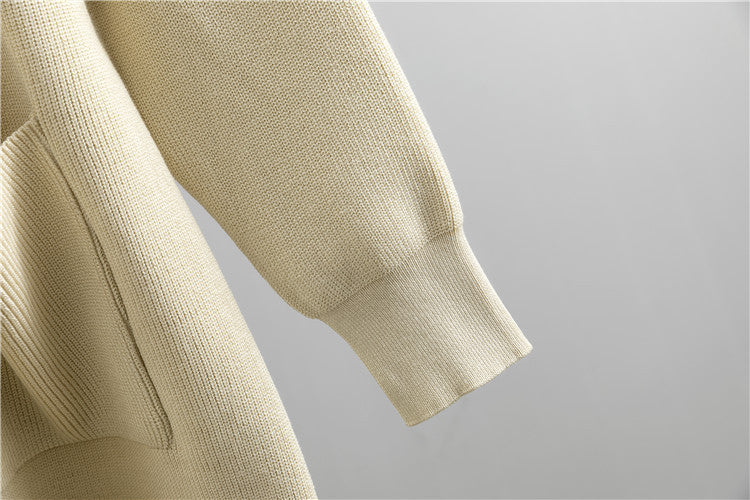 Women's Wide-Leg Pants Knitted Cardigan Two-Piece Set