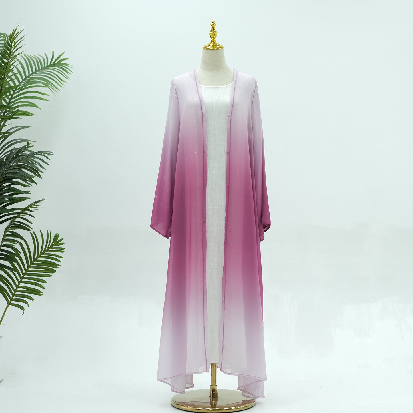 Gradient Color Daily Party Robe Dress