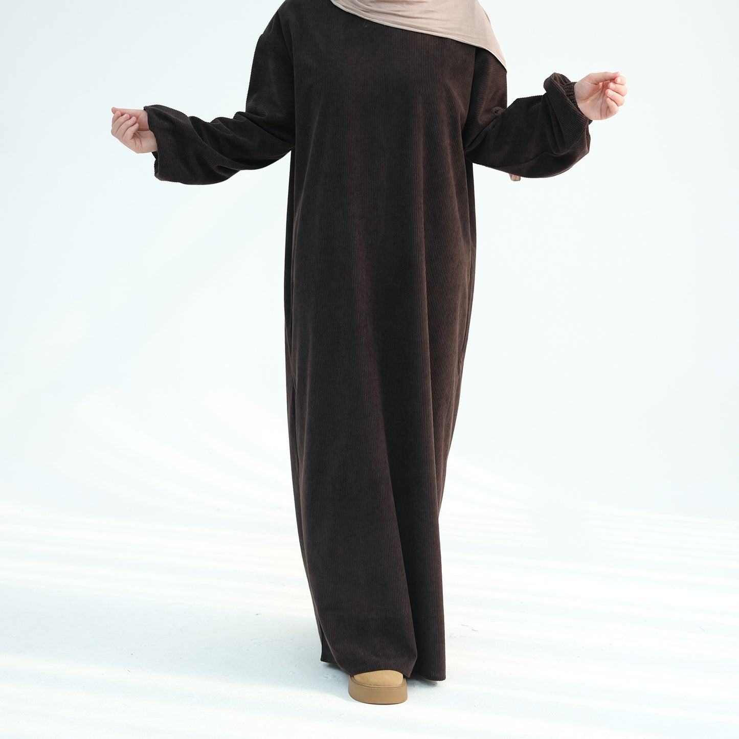 Women's Casual Solid Color Abaya Dress