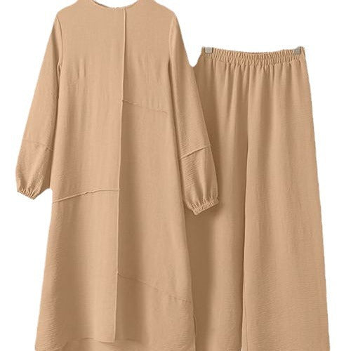Women's Elegant Shirt Loose Wide Leg Pants Set