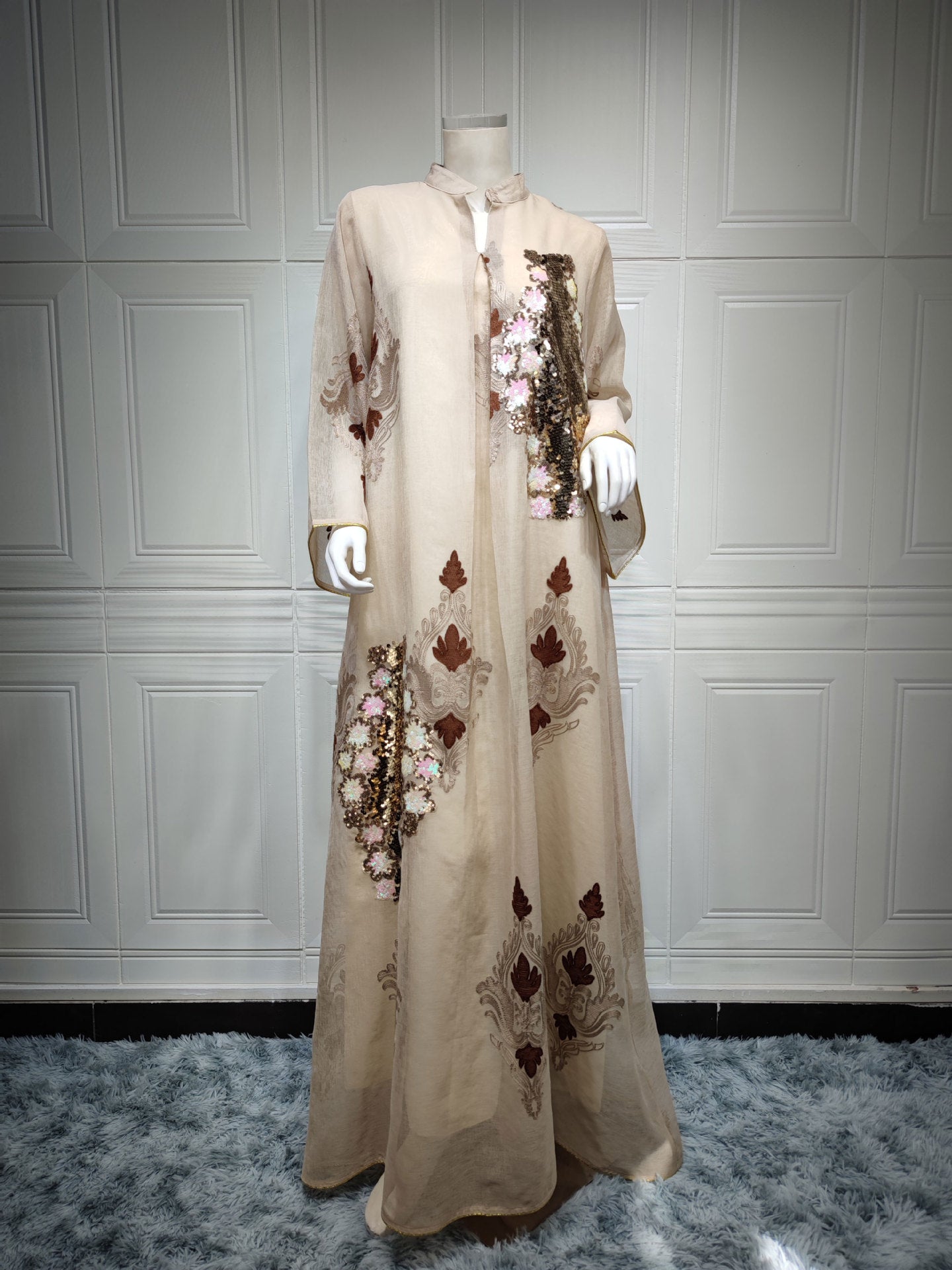 Women's Beaded Embroidered Party Dress