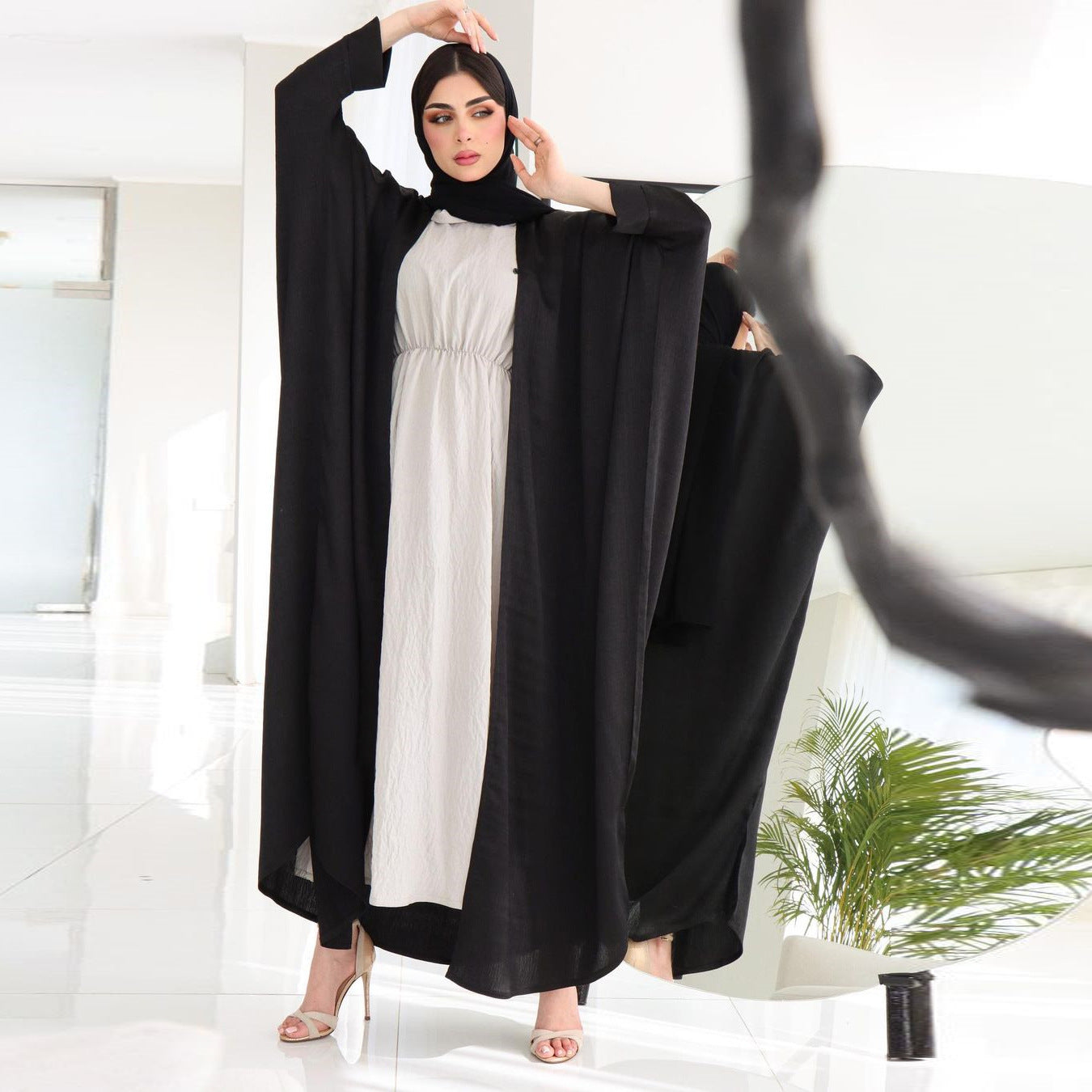 Women's Solid Color Cardigan Robe