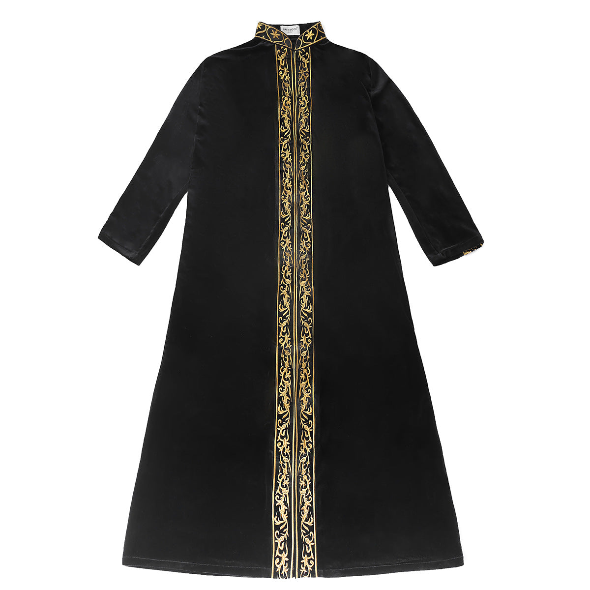 Men's Gold Velvet Embroidered Thobe