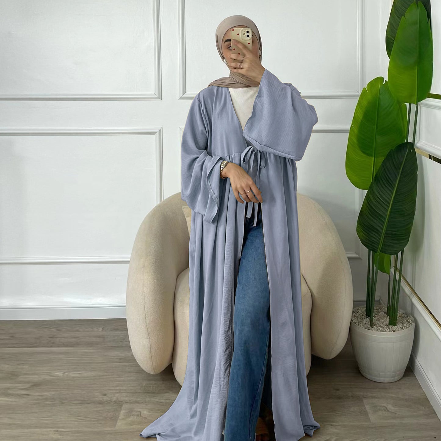 Casual Party Lace-Up Cardigan Robe