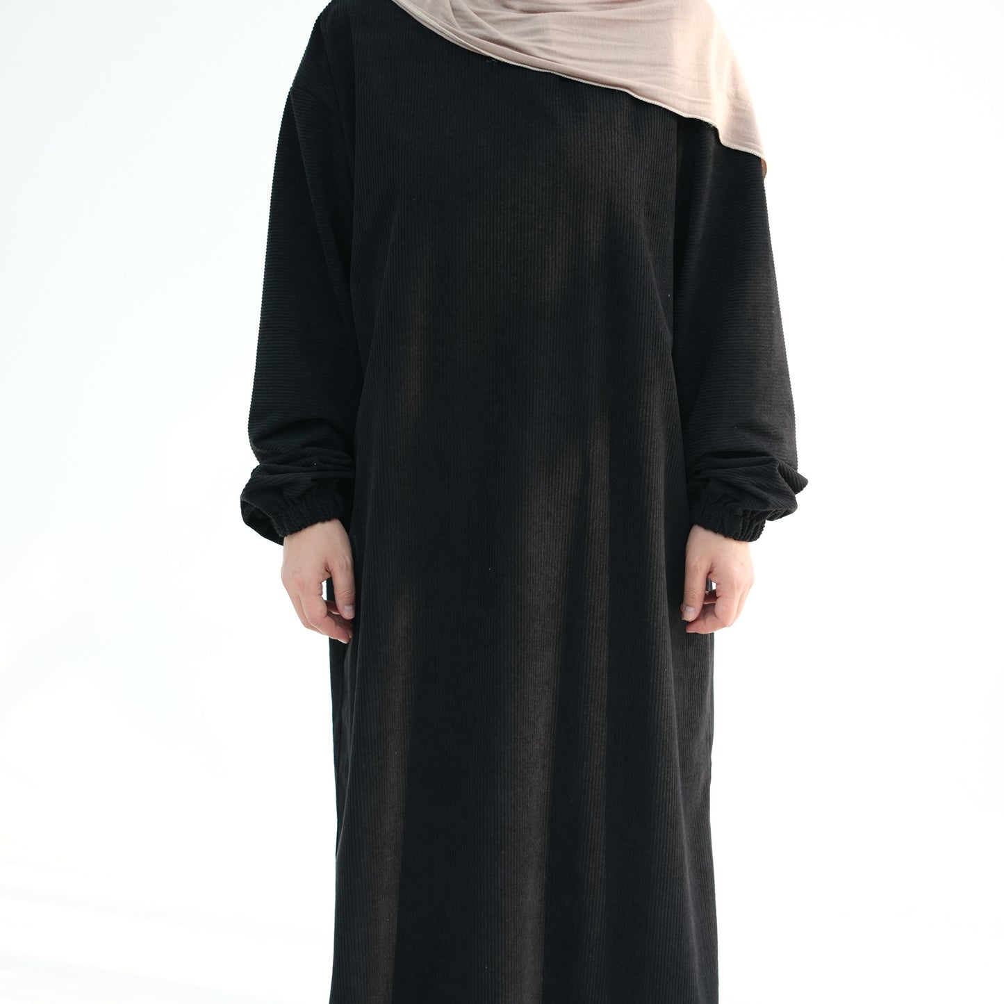Women's Casual Solid Color Abaya Dress
