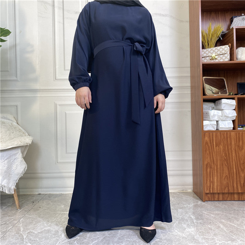 Muslim Nida Belted Pocket Maxi Dress
