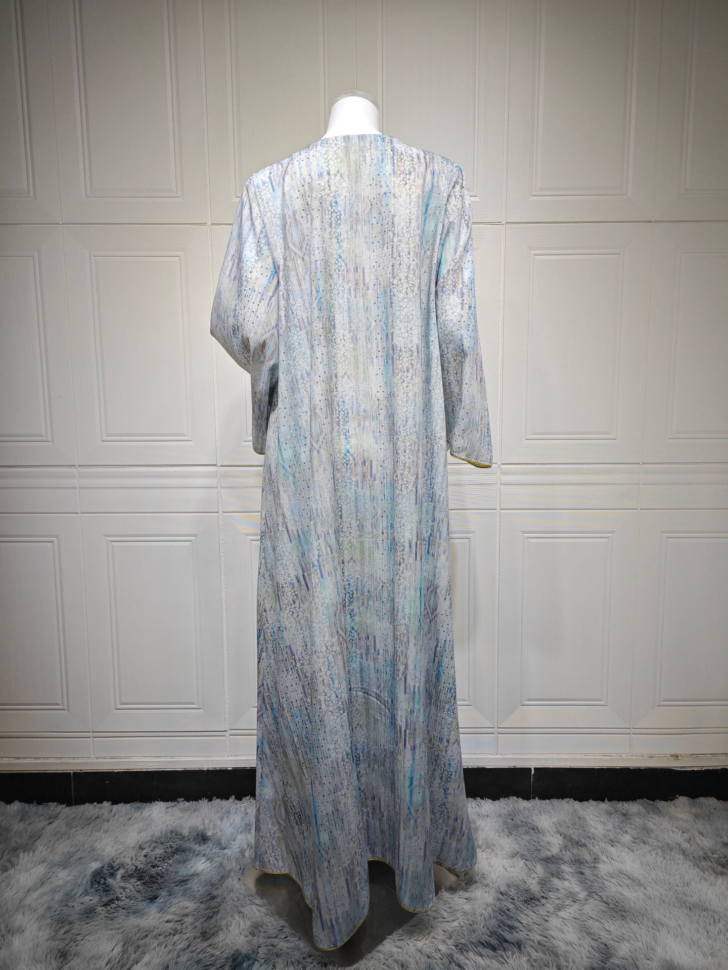 Women's Printed Beaded Embroidered Pullover Dress