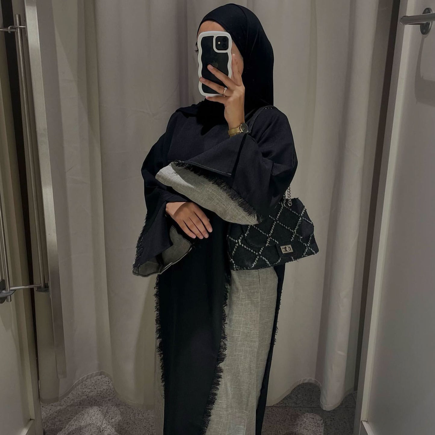 Fashion Patchwork Dubai Turkish Elegant Robe