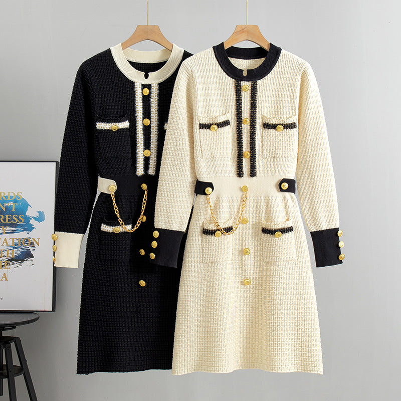 Women's Vintage Knit Loose Dress