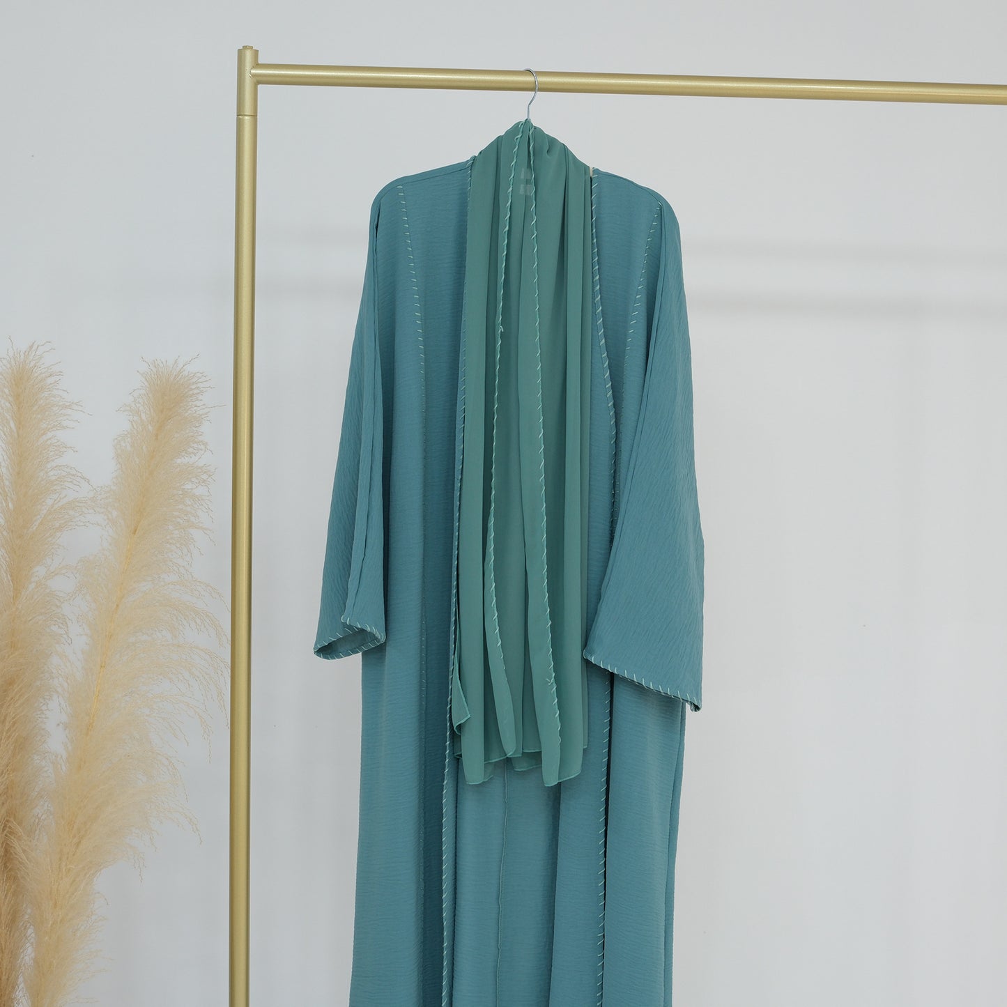 Women's Elegant Robe Hijab Two Piece Set
