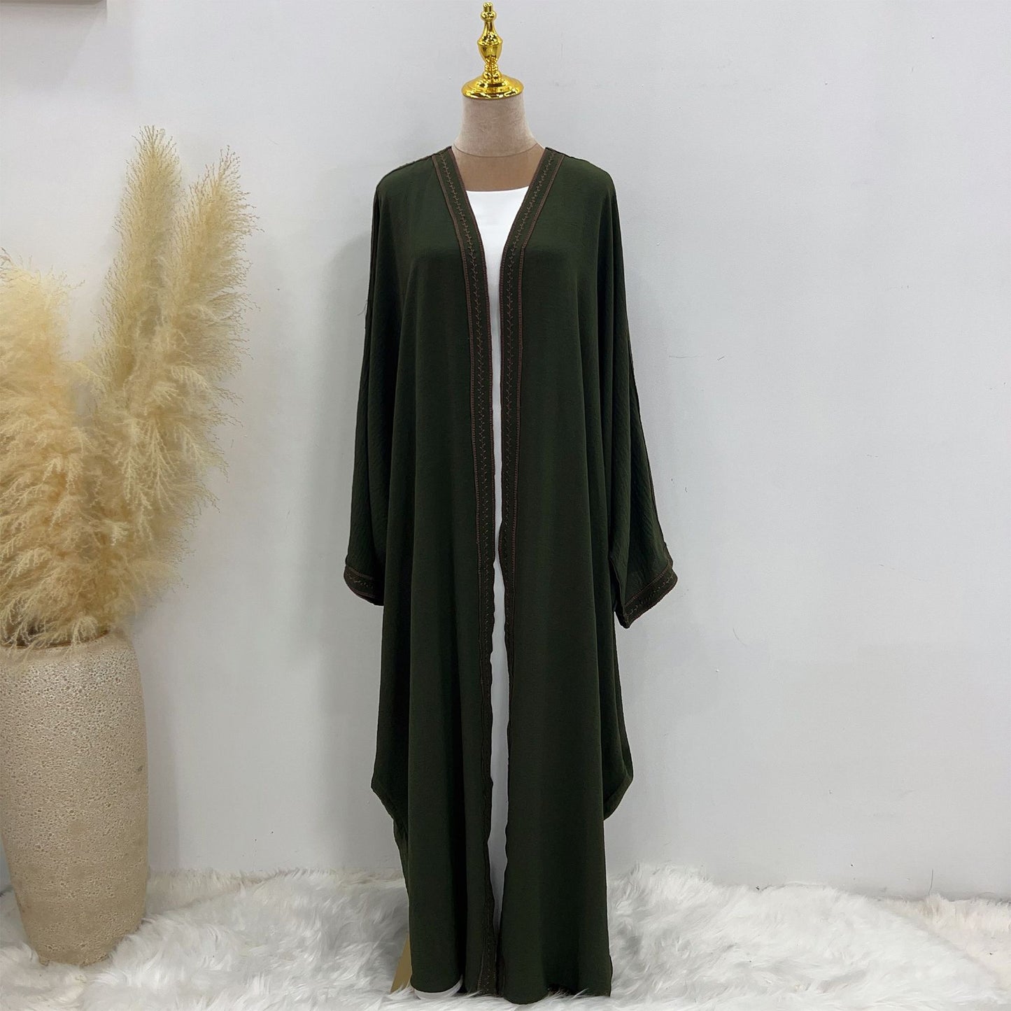 Handmade Beadwork Embroidered Lace Party Robe