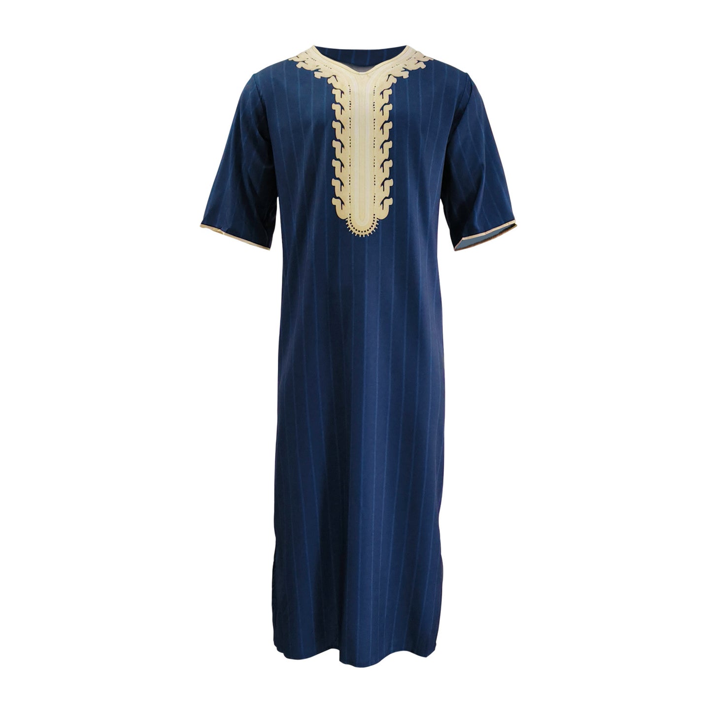 Men's Arabian Ethnic Print Maxi Thobe