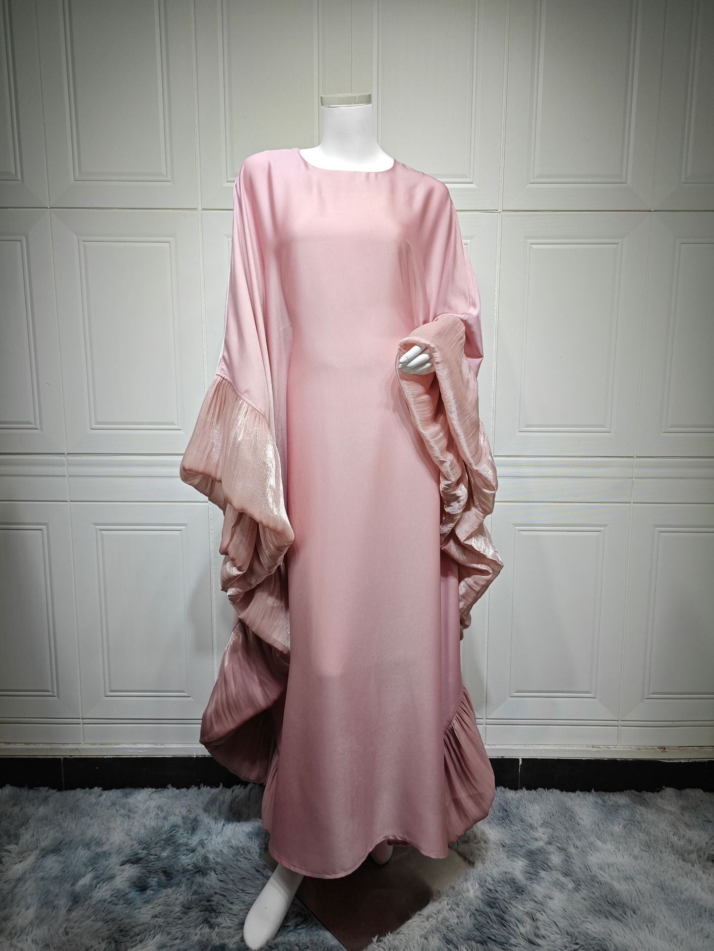 Women's Waist-cinching Satin Dress