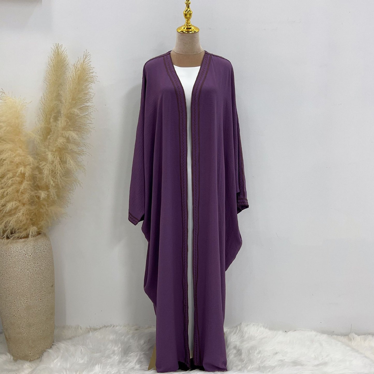 Handmade Beadwork Embroidered Lace Party Robe