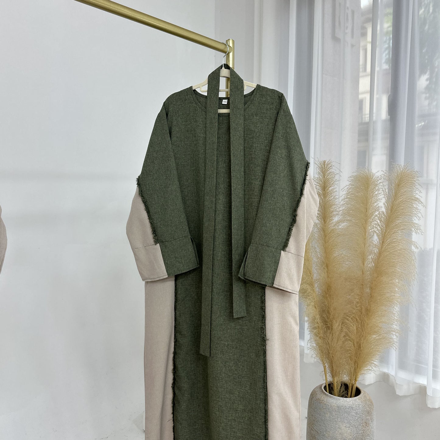 Fashion Patchwork Dubai Turkish Elegant Robe