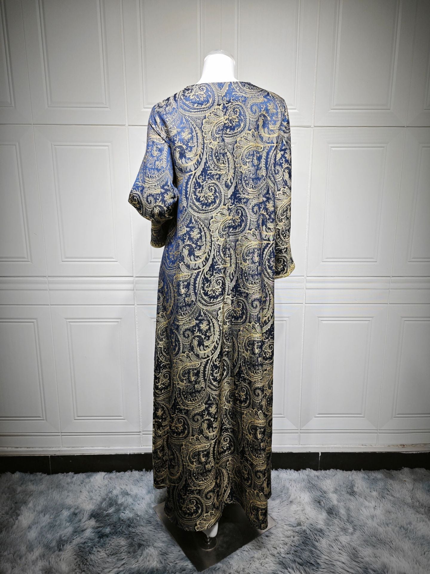 Women's Jacquard Embroidered Evening Dress