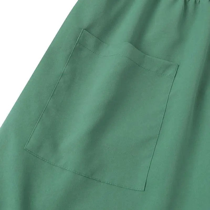 Women's Crewneck Puff Sleeve Loose Dress