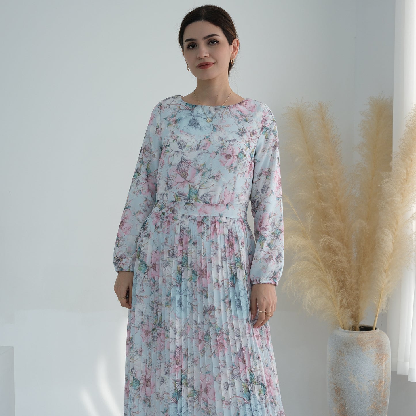 Women's Printed Muslim Summer Dress