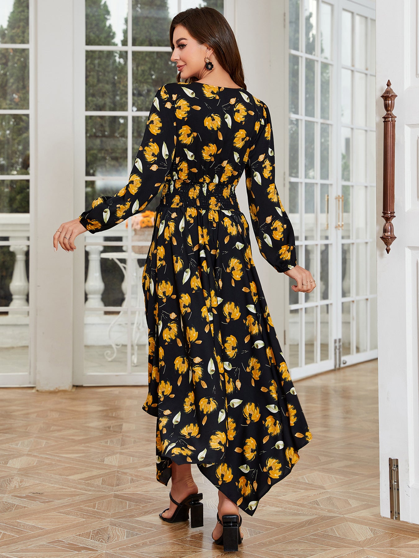 Women's Fashion Simple Slim Fit Irregular Dress