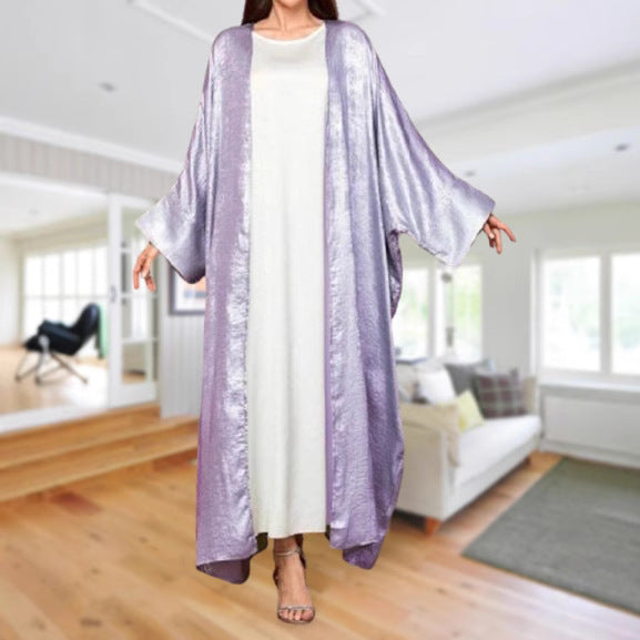 Women's Long-sleeved Loose Open Abaya Dresses