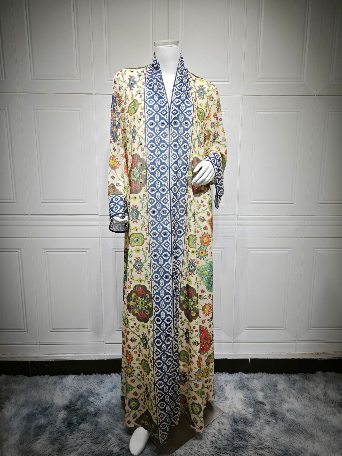 Muslim Women's Printed Pullover Dress