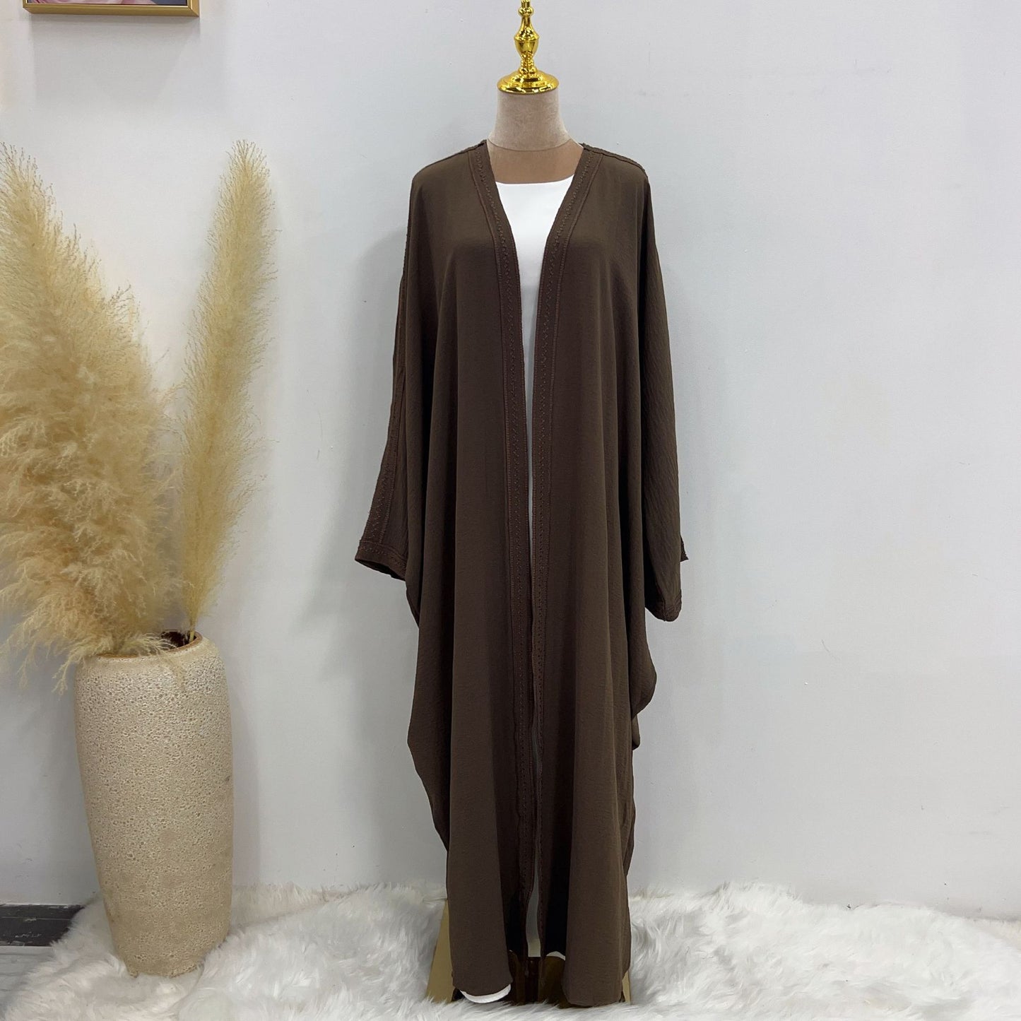 Handmade Beadwork Embroidered Lace Party Robe