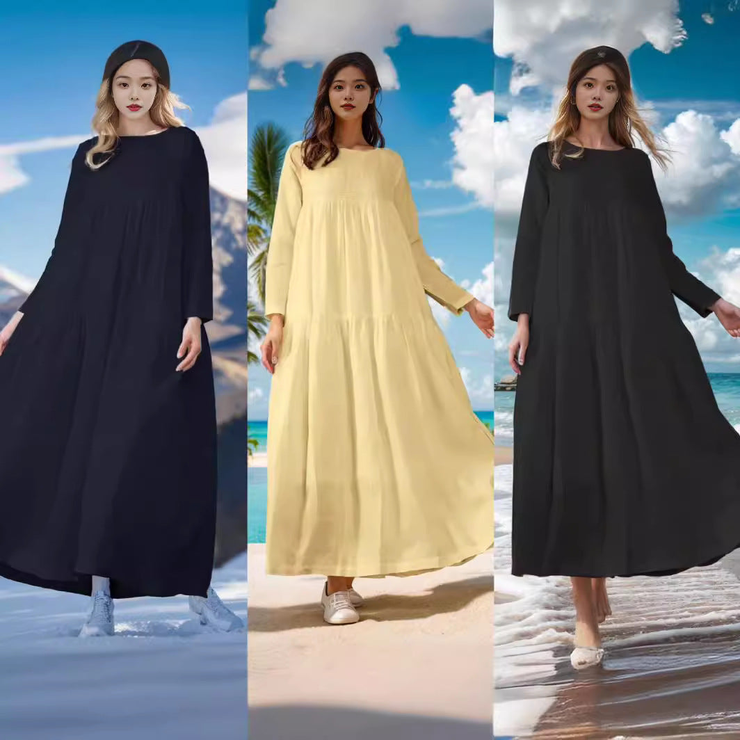 Muslim Loose Casual Plus Size Dress