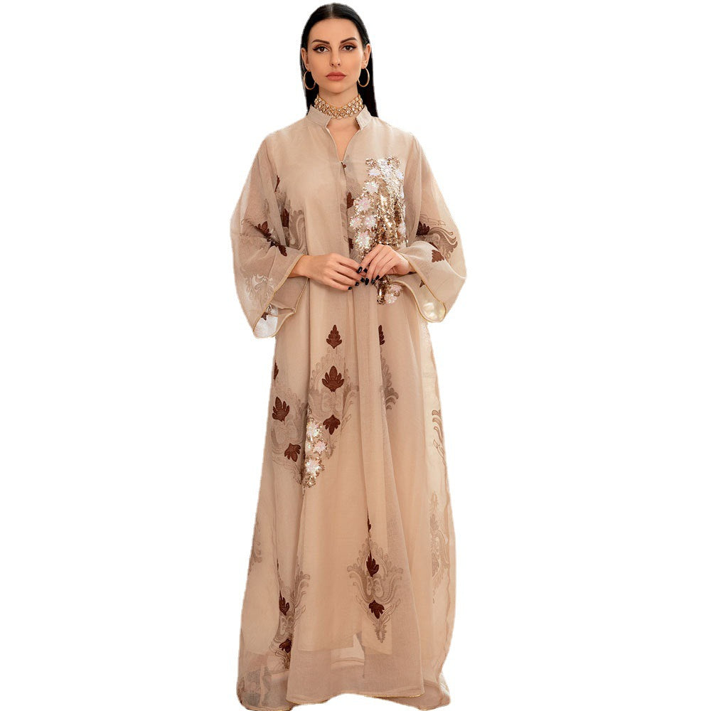 Women's Beaded Embroidered Party Dress