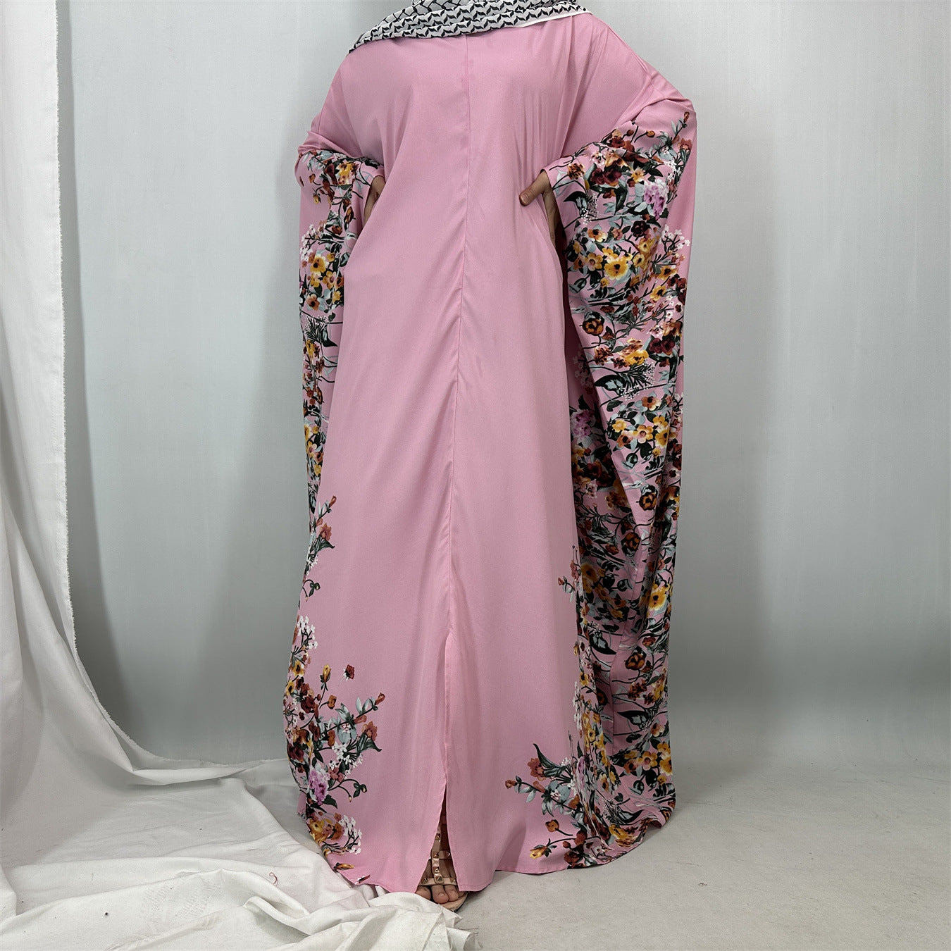 Muslim Fashion Floral Print Dress