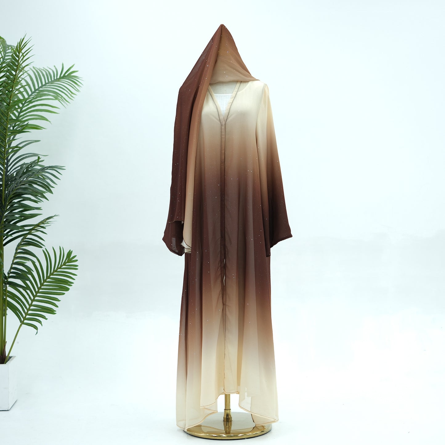 Gradient Color Daily Party Robe Dress