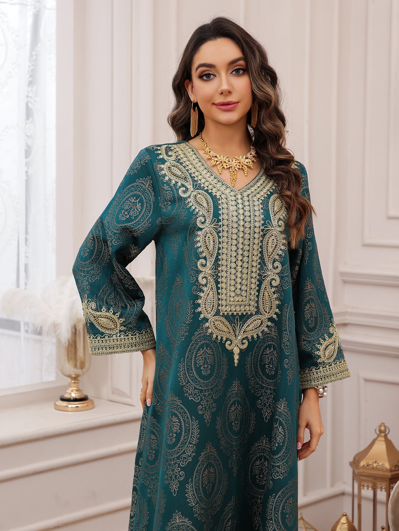Women's Jacquard Evening Dress