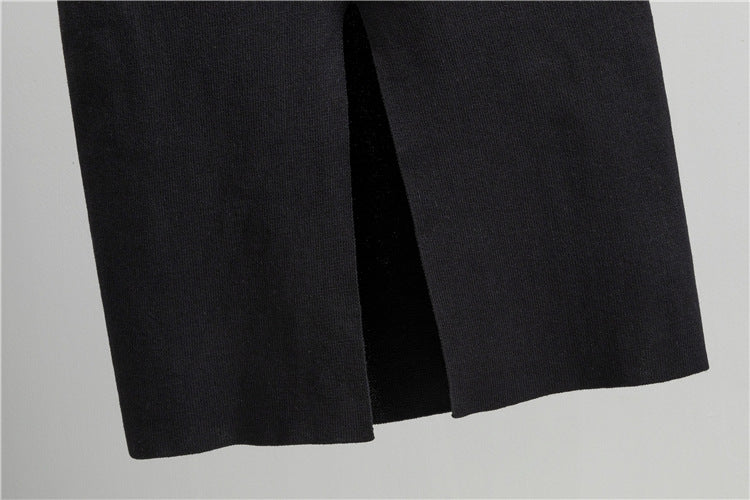 Women's Small Fragrance Slim Square Neck Hip Bottom Skirt