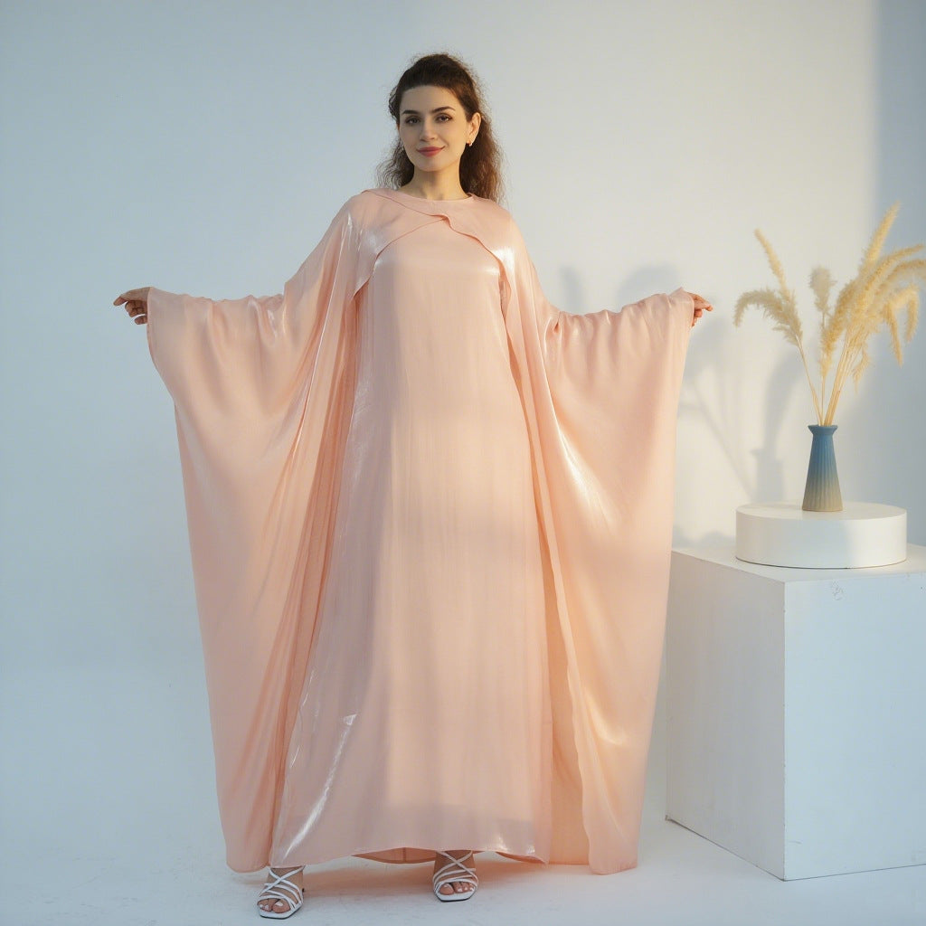 Dubai Women's Solid Color Beaded Elegant Abaya